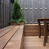 Tarima exterior de ipe 100 × 21 mm (ambiente)