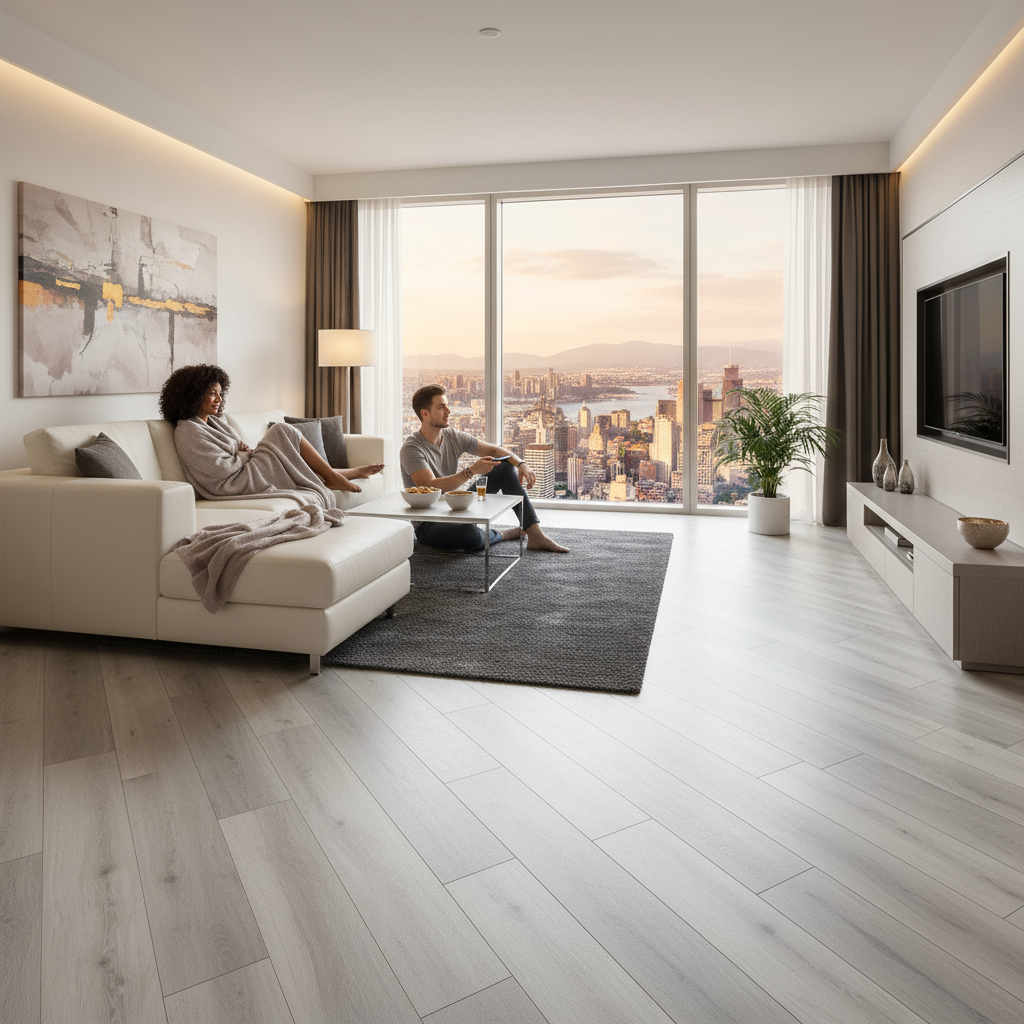 Tottal Plus D-9007 Roble Gris Kiev 1380x244x8 mm Ac5