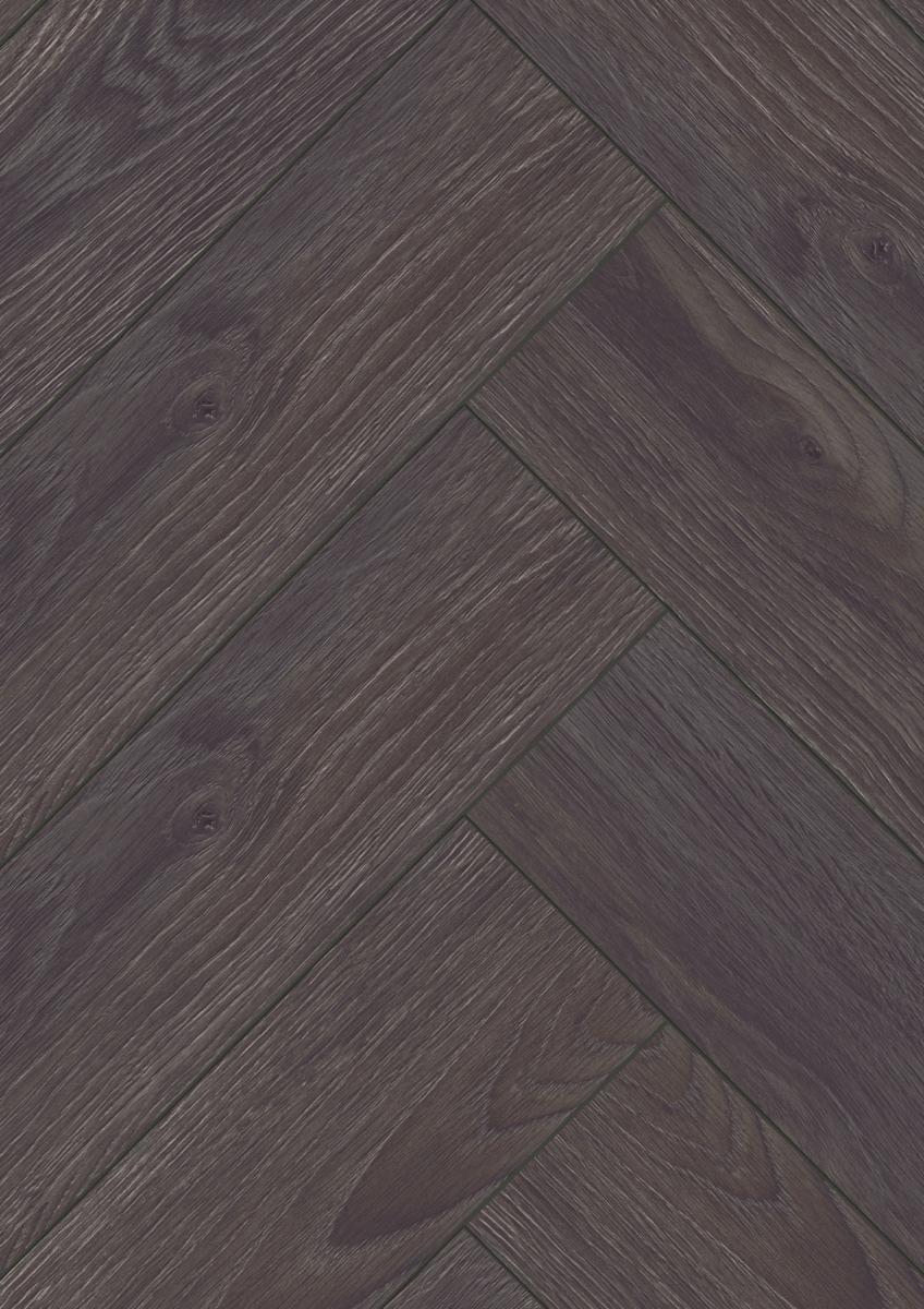 Herringbone D6010 Elba Negro Oak 665x133x8 mm Ac4.