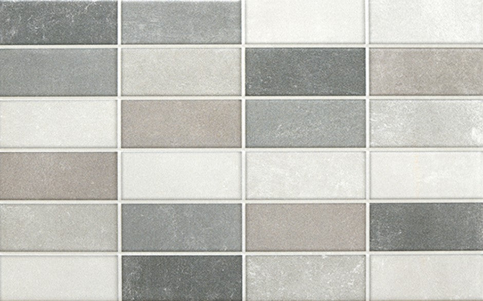 Alaplana Assen Mosaic 25x40cm Mate · Gris
