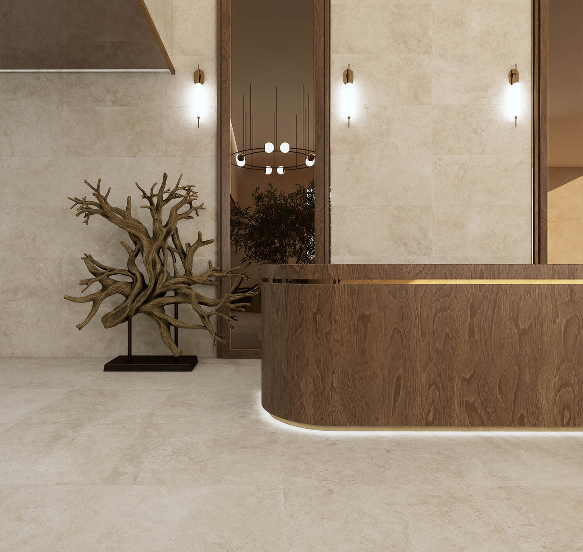 Durstone Denver 90x90cm Mate Rectificado · Beige