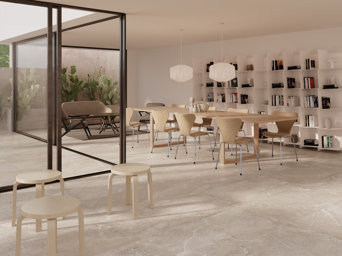 Lucca Porcelain 100x100cm Shaped Rectificado