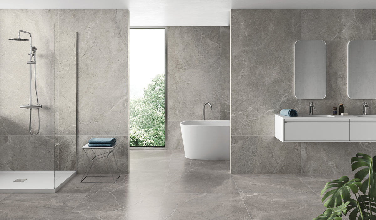 Lucca Porcelain 100x100cm Shaped Rectificado