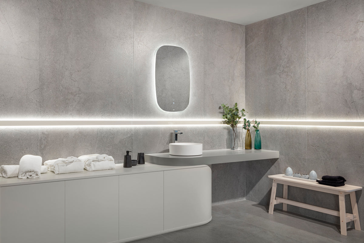 Lucca Porcelain 100x100cm Shaped Rectificado