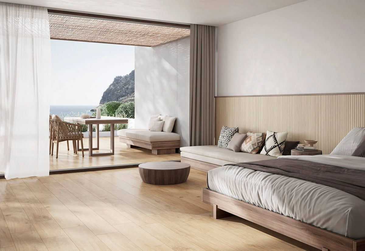 Durstone Michigan 20x120cm Mate Rectificado · Bone