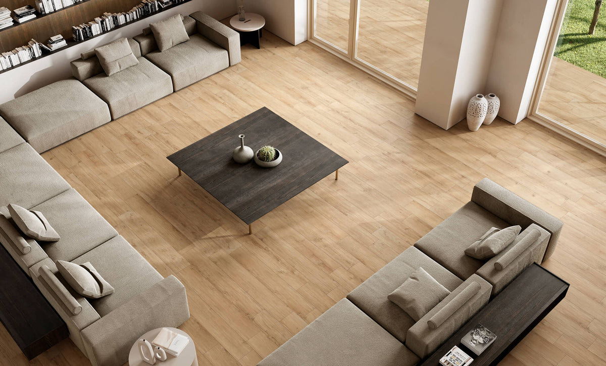 Durstone Michigan 20x120cm Mate Rectificado · Bone