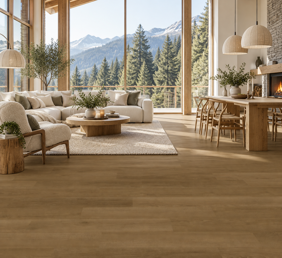Parquet vinílico SPC Legacy Oak Asgard 7587 (ambiente)