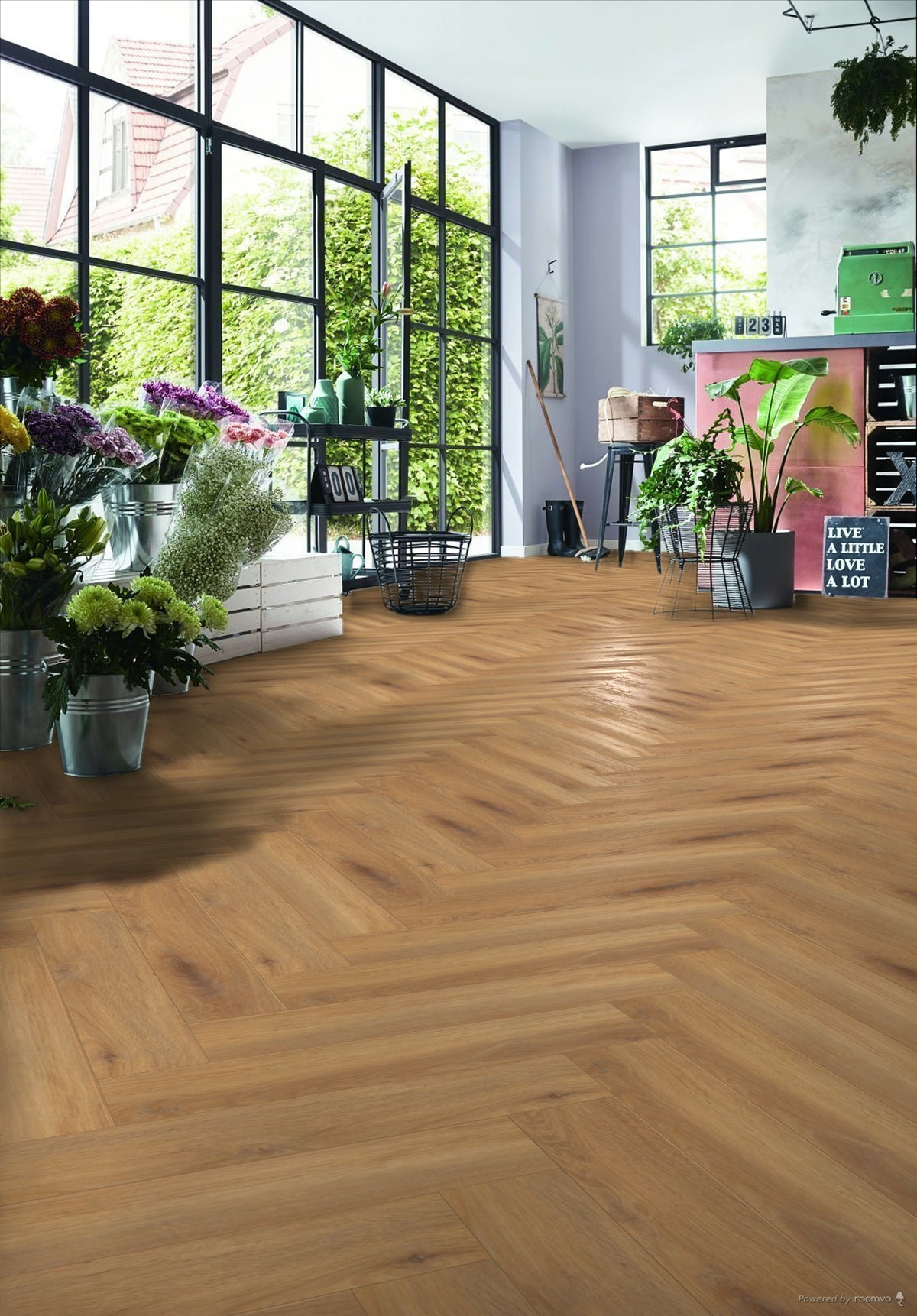 Herringbone D3861 Pisa Oak 665x133x8 mm Ac4.