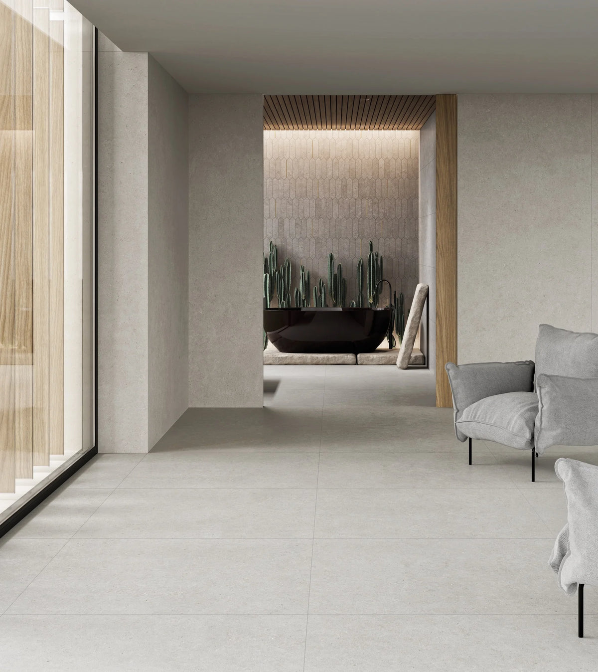 Durstone Somport 30x60cm Mate Rectificado · Grey