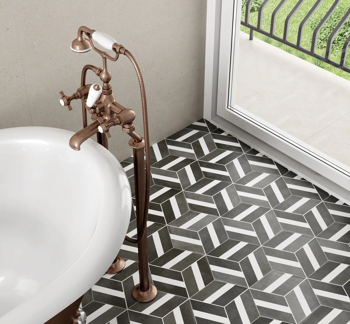 Durstone Somport 120x120cm Mate Rectificado · Grey